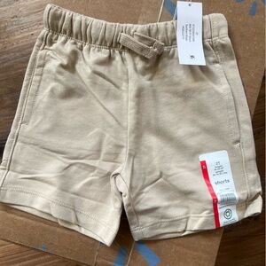 Wonder Nation Khaki Elastic Waist Shorts